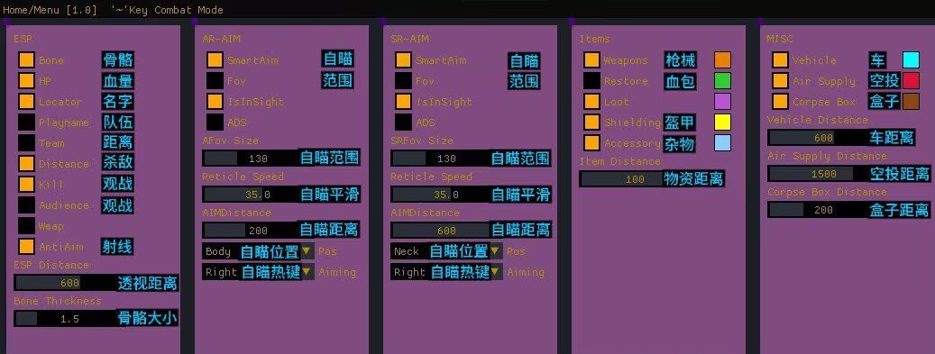 RE辅助-「精准梓喵_透视物资_后座压制」